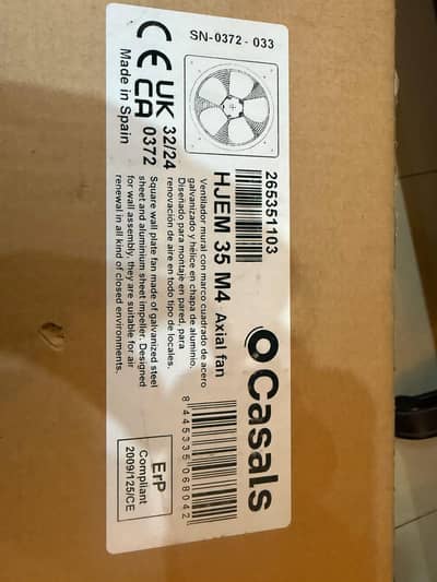 Three phase ventilation fan