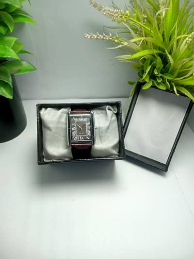 citizen leather brown belt watch | with gift box| net weight 100 grams
