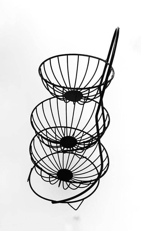 Metal Fruit Basket Stand – Kitchen Counter Storage Rack for Fruits & Vegetables