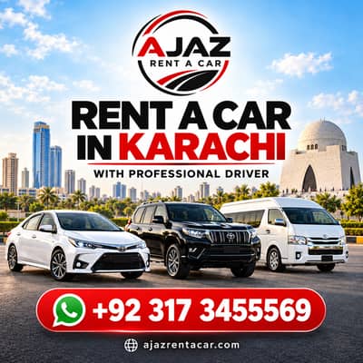 Rent a Car in Karachi With Driver | AJAZ Car Rental Karachi