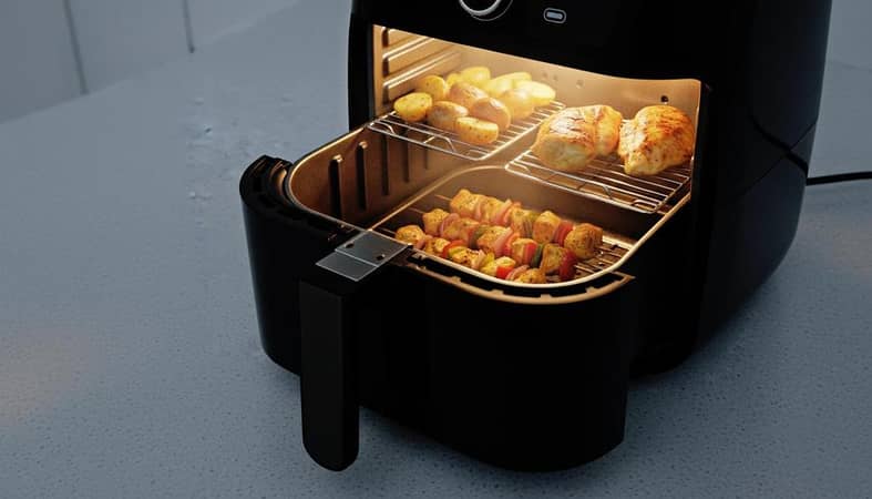 New Design Air Fryer BBQ Skewers & Rack for Ninja Square Baskets