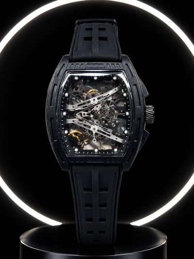 PREMIUM SKELETON DESIGN | SPORTY SILICONE STRAP | STYLISH MEN'S WATCH