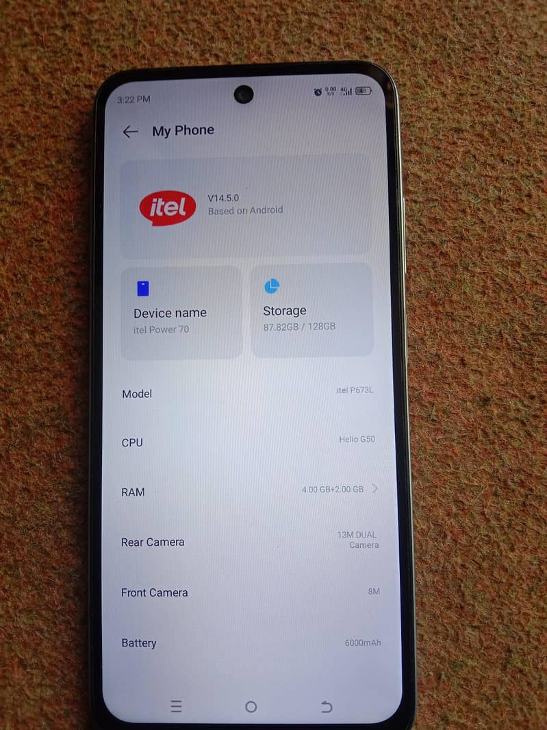 Itel P70 3