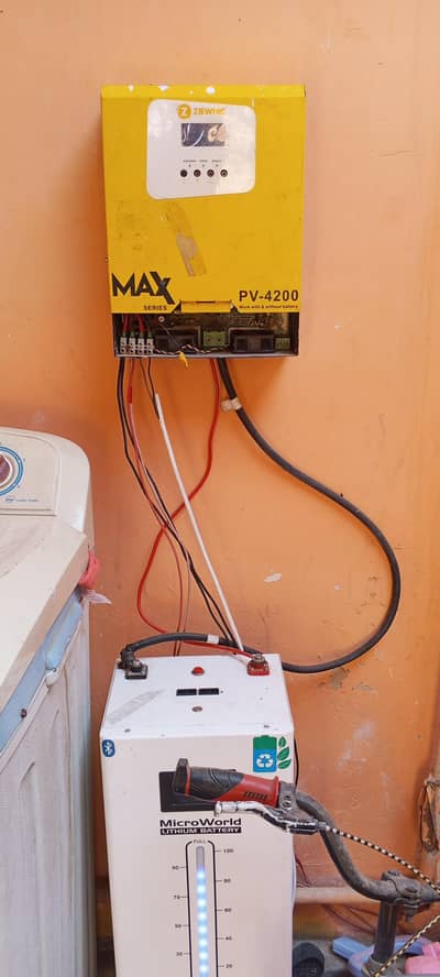 lithium battery and inverter 4kw