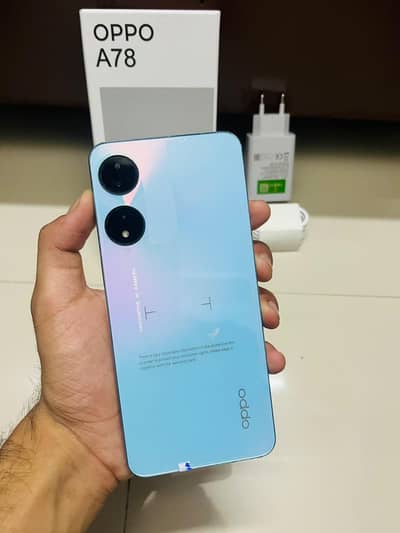 OPPO A78 5G 12/512 GB WITH Box CHARGER