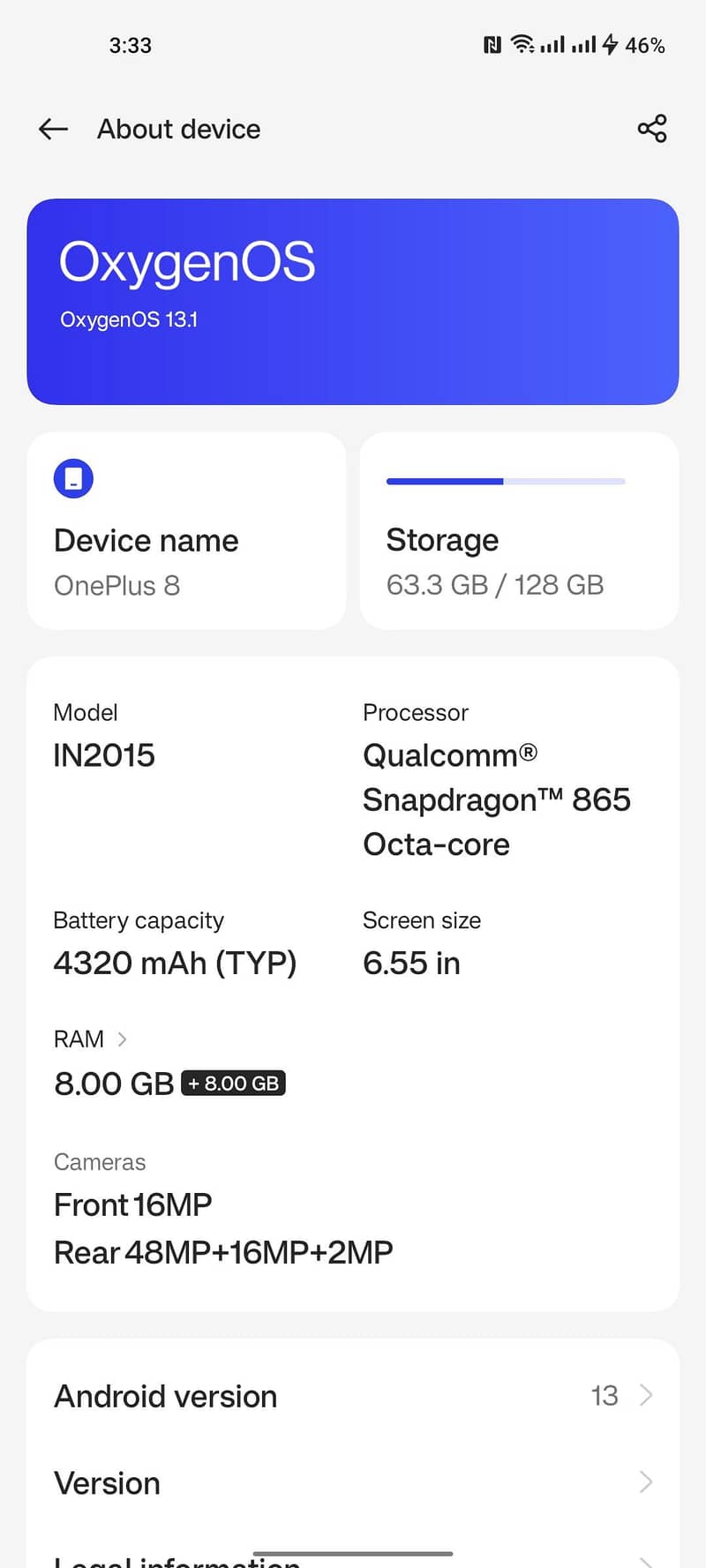 One Plus 8 3