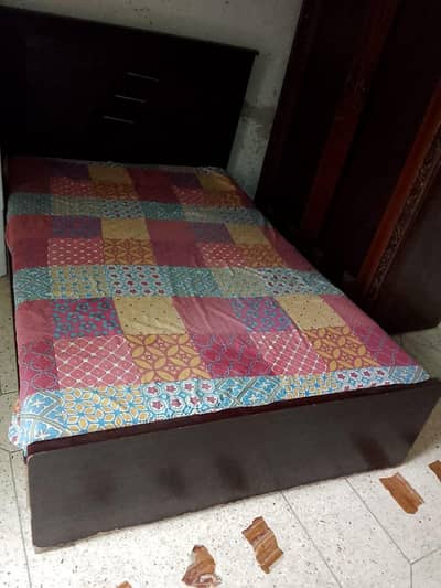 Single Bed with mattress size 6/4
