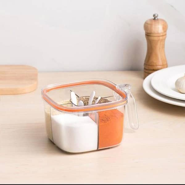 4 in 1 Partition Kitchen seasoning masal box organizer