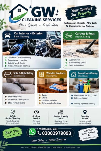Basic Cleaning services