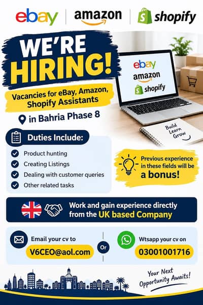 we need ebay,amazon shopify experts