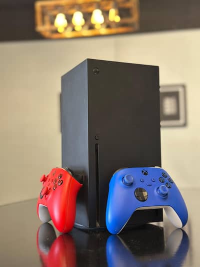 Xbox Series X with 2 special edition controllers