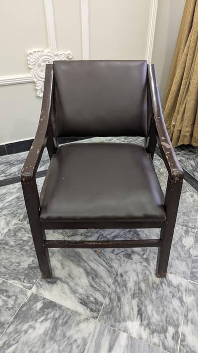 Pair of Solid Wood Accent Armchairs - Hayatabad