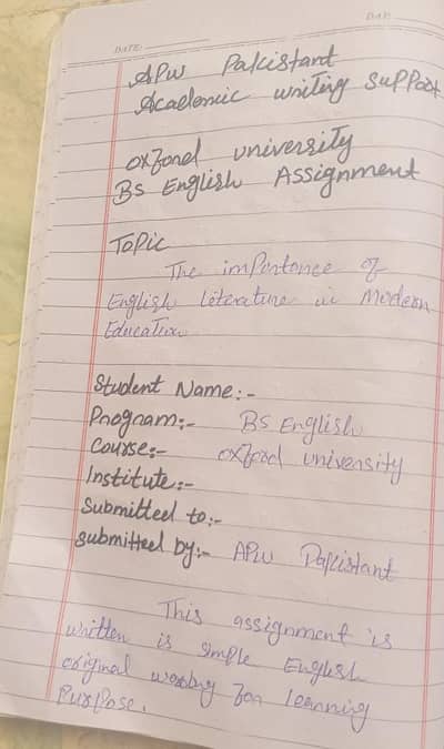 assignment writing