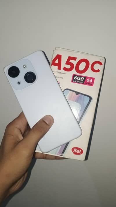 Itel A50C 3 month official warranty complete box