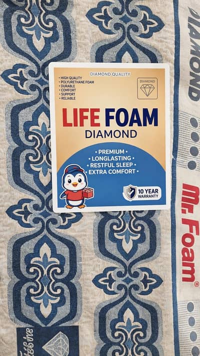 Life foam Diamond mattress-10 Years Warranty-Brand new.