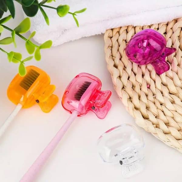 Travel Portable Toothbrush Head Cover Case – Protective Cap Holder for Family and Business Travel