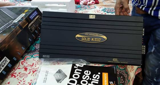 Amplifier solid audio F49  for heavy car sound system amp