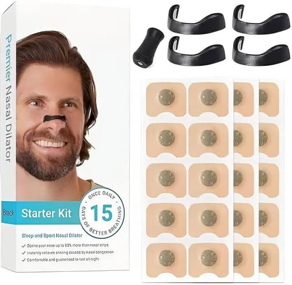Nasal Strips, Intake Breathing Nasal Strip, Magnetic Nose Strips, Anti Snoring Nose Strips, Safe and Effective Nose Plaster, Better Breathing, Nose Plasters Against Snoring