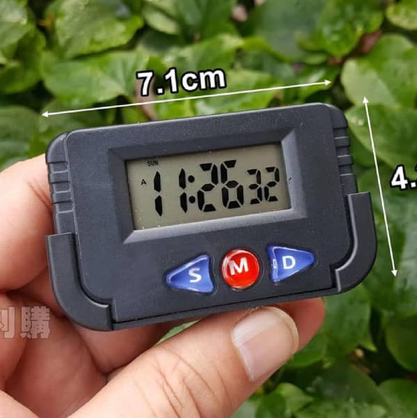 Digital Alarm Clock 613C: Compact Digital Table Clock for Home, Car, Kitchen, Study, and Washroom