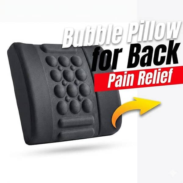 Car Seat Back Relief Lumbar Support Pillow for Headrest and Waist – Bubble Cushion