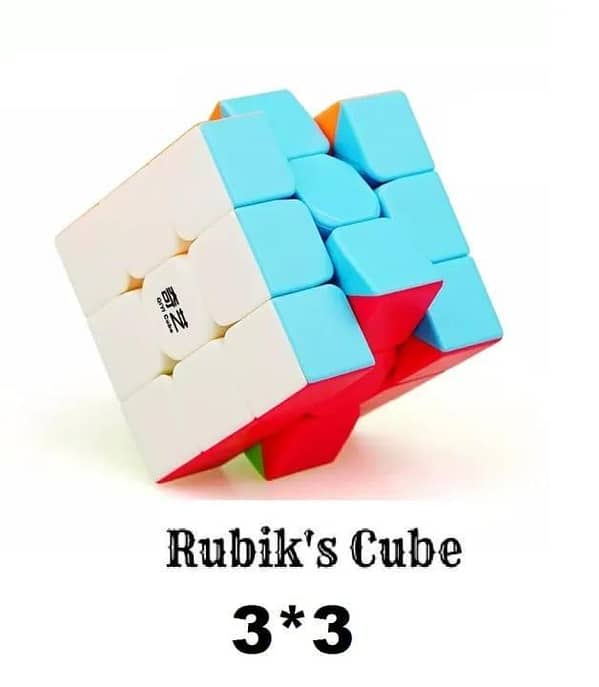 QY Warrior S Rubiks Cube 3x3 Stickerless, 56mm Magnetic Speed Cube by D-FantiX