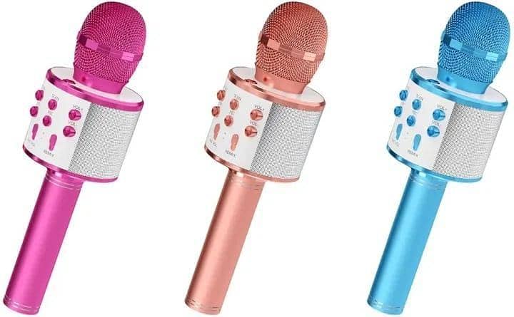 Kids Microphone for Singing, Wireless Bluetooth Microphone for Kids ,Adults, Portable Handheld Karaoke Machine, Toys for Boys and Girls Gift for Birthday Party (Random color)