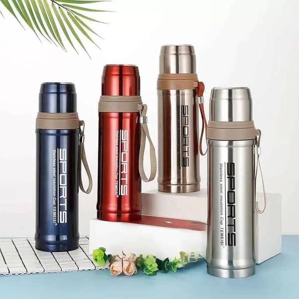 Sports Vacuum Flask Water Bottle 750ml Stainless Steel- Hot and Cold Thermos