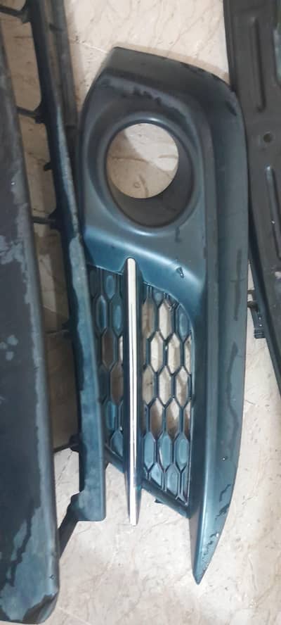 civic x bumper stifner and lower grill