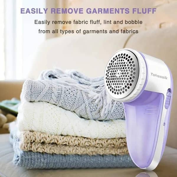 Electric Lint Remover for Clothes, Sweaters, Knits, Wool and Fabrics—Electric Fabric Fuzz Cleaner and Lint Shaver