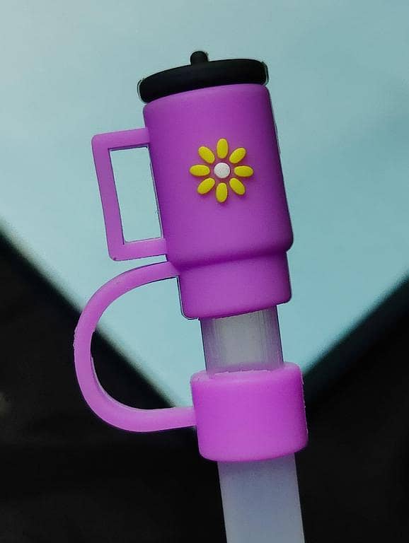 Creative Silicone Straw Covers Cap Compatible With Stanley 30&40 oz Cup Straw Toppers Reusable Dust-Proof Straw Caps-ColaKids