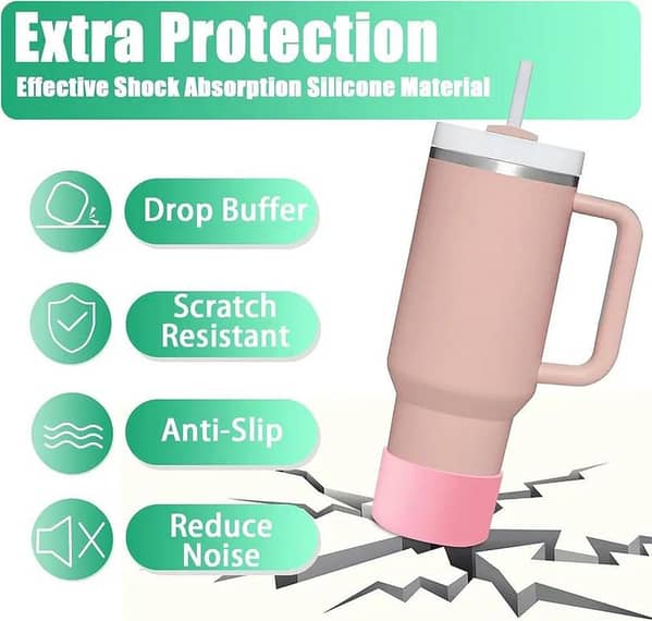 Stanley Silicone Boot for Tumbler & Hydro Flask Water Bottle, Bottom Protector, Accessories Random color