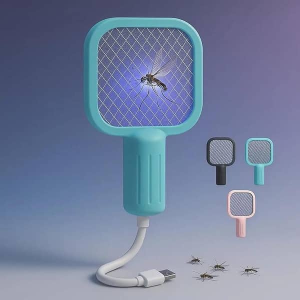 Mini Portable Mosquito Killer Lamp: USB Electric Insect Zapper and Fly Swatter (Bug Zapper) by Mosquito