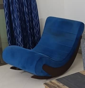 Habitt Rocking Chair | Wooden Rocking Chair | Slightly Damaged