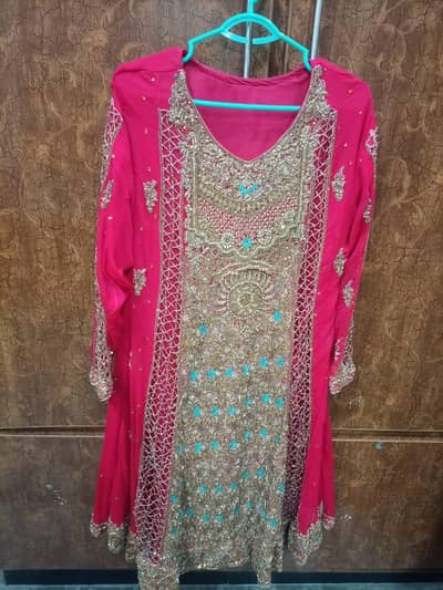short maxi frock set