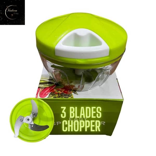 T  Best Quality Manual Spin Cutter for Kitchen | Manual Chopper Masher Cutter Grinder for Vegitables | Hand Pulled Cutter Slicer | Easy to Cut Fruits Onions Garlic Salad | Mini Speed Manual Chopper