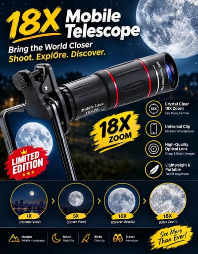Zoom lens Telescope for mobile universal zoom lens Telescope optical