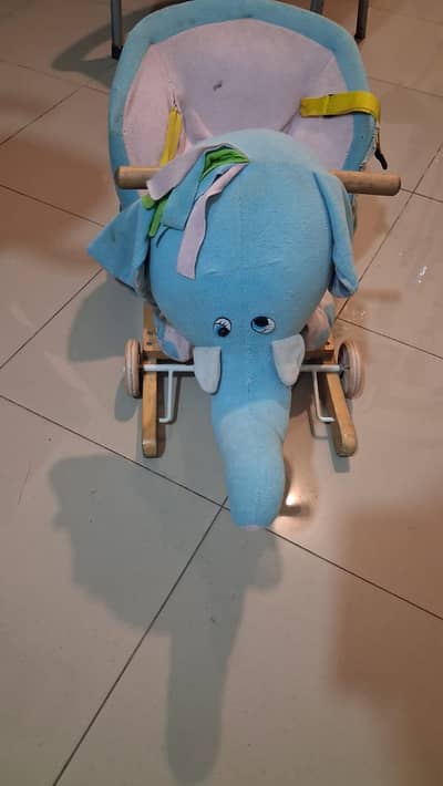 Manual elephant toy car