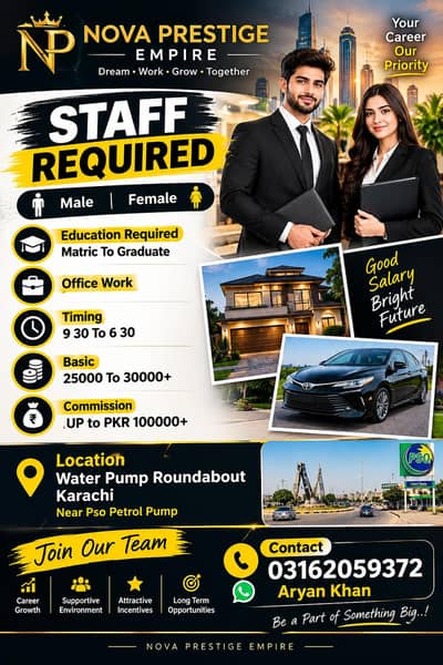 Urgent Staff Required