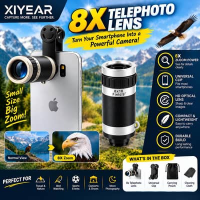Zoom lens Telescope for mobile phones universal zoom lens for HD res