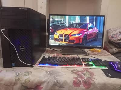 Complete Gaming PC Setup | RX 580 8GB | 16GB RAM | Dell IPS Monitor
