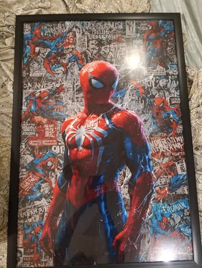 spider Men glass frame