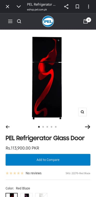 PEL Glass Door Refrigerator