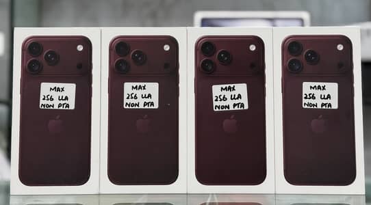 IPHONE 18 PRO MAX 256 GB LLA NON PTA BURGUNDY BOX PACK NON ACTIVE