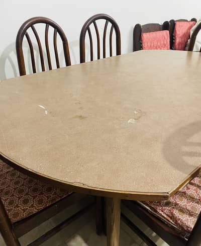 Wooden Dining  table with  6chairs set