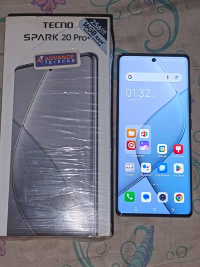Tecno Spark 20 Pro Plus, 10/10, 16/256, with box