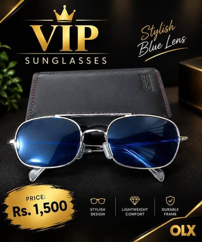 Stylish Blue Lens Sunglasses