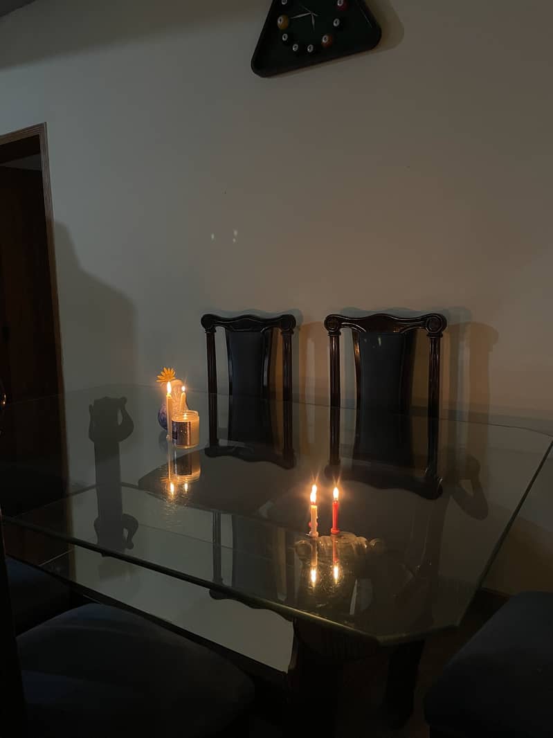 6 Seater Wooden Dining Table Set | Dining Table & Chairs | Lahore 2