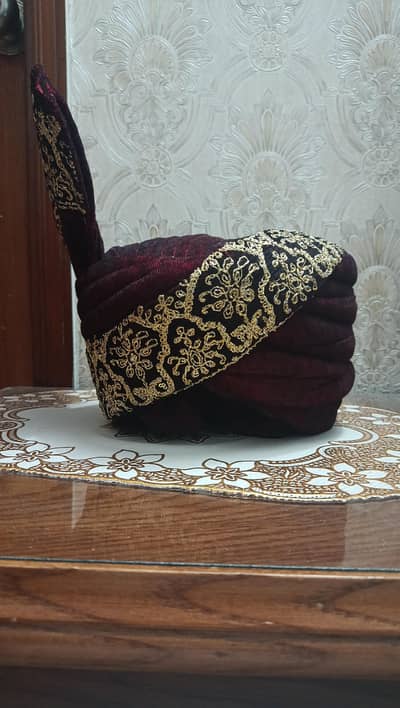 Dulha Sherwani with Pagri - Heavy Dabka Work Groom Set - Wedding Wear