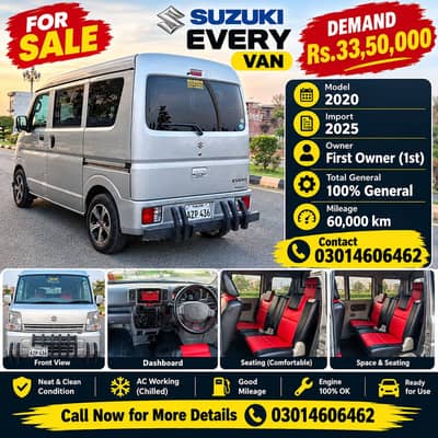 Suzuki Every 2020 Model | Import 2025 | First Owner