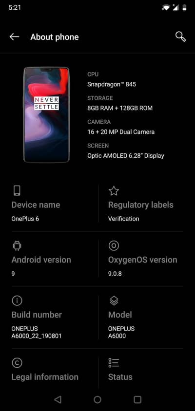One Plus 6
